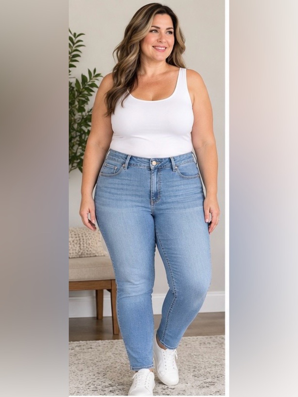 Seven7 High-Rise Light Blue Stretch Jeans NWT - 20W